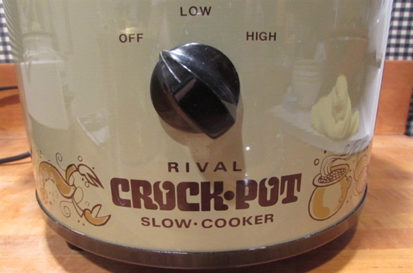 RIVAL ICE CRUSHER, CROCK POT & CUISINART FOOD PROCESSOR
