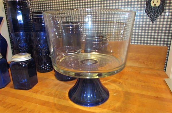 COBALT GLASS KITCHENWARE