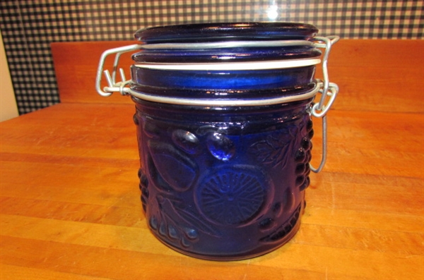 COBALT GLASS KITCHENWARE