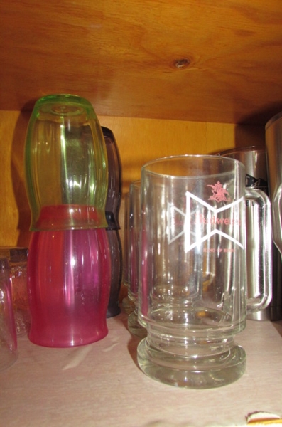 DRINKING GLASSES, COFFEE CUPS, INSULATED MUGS, DRINK CANISTERS & MORE