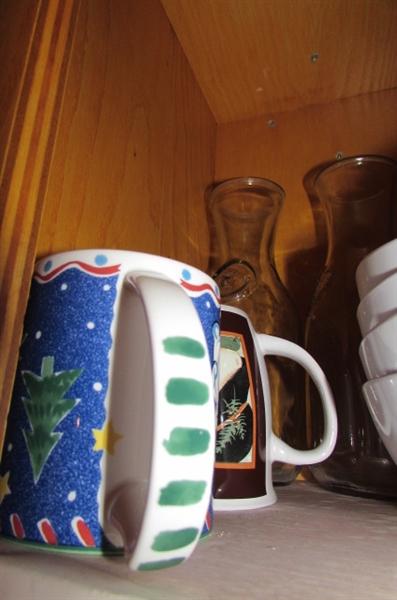 DRINKING GLASSES, COFFEE CUPS, INSULATED MUGS, DRINK CANISTERS & MORE