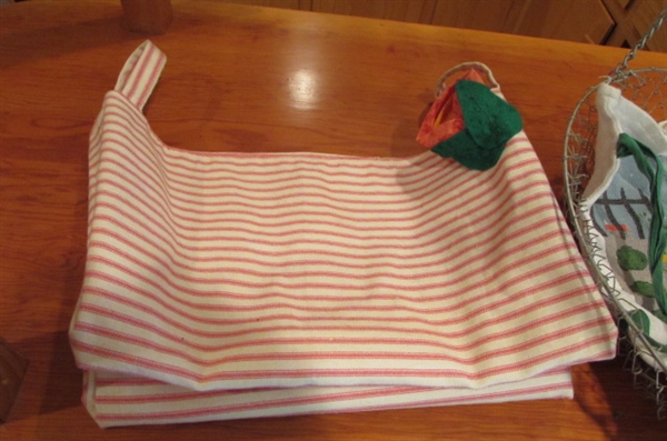 HANGING WIRE BASKET, BANANA BASKET, FRUIT AND VEGGIES BAGS