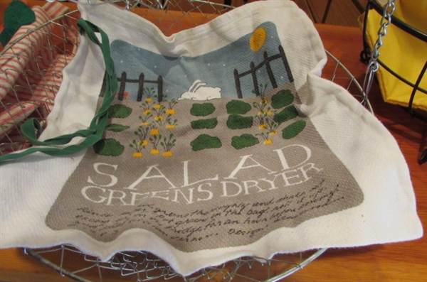 HANGING WIRE BASKET, BANANA BASKET, FRUIT AND VEGGIES BAGS
