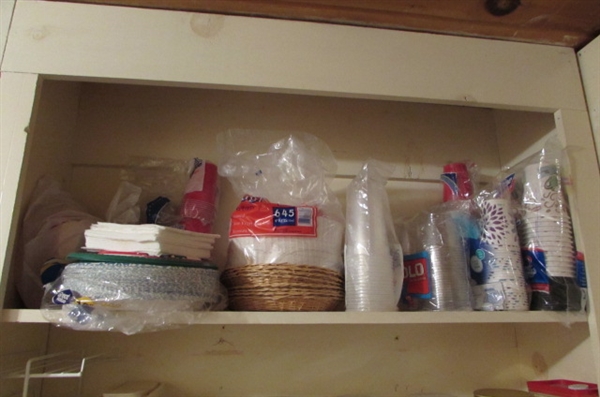 PAPER PRODUCTS & LARGE STORAGE JARS