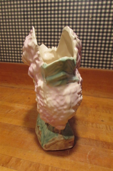 VINTAGE MCCOY VASES CHRYSANTHEMUM & HYACINTH
