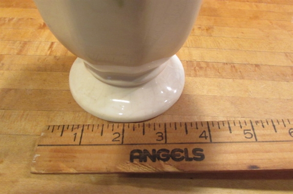 TALL GLOSS WHITE VINTAGE MCCOY VASES