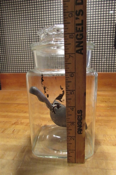 GLASS CANISTERS & SYRUP/SALAD DRESSING DISPENSERS