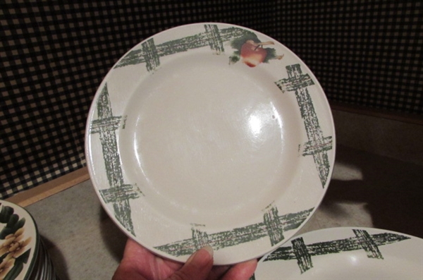 CADES COVE COLLECTION DINNER PLATES, SALAD/DESSERT PLATES & BOWLS