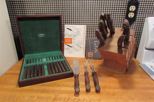 CUTCO KITCHEN KNIFE SET, CARVING KNIVES, KNIFE BLOCK & MORE