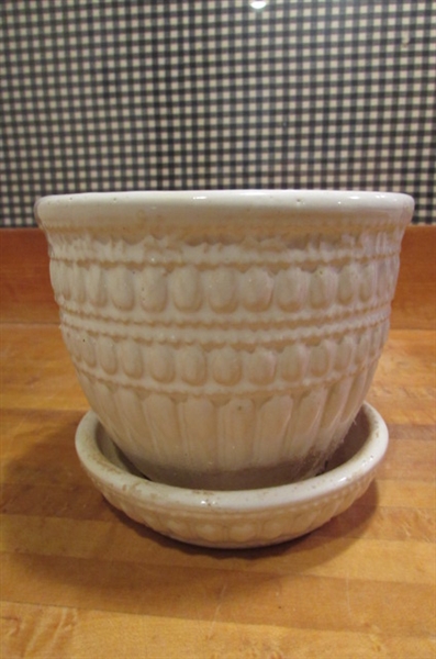 2 VINTAGE MCCOY JARDINIERE POTS