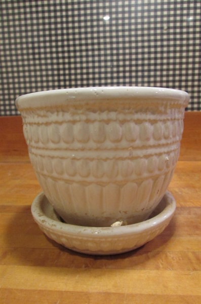 2 VINTAGE MCCOY JARDINIERE POTS