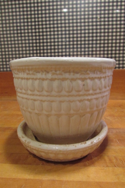 2 VINTAGE MCCOY JARDINIERE POTS
