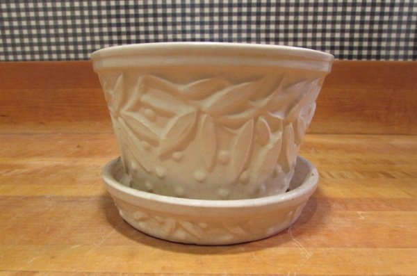 2 VINTAGE MCCOY JARDINIERE POTS