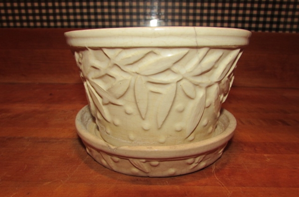 2 VINTAGE MCCOY JARDINIERE POTS