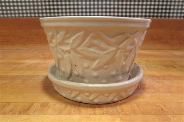 2 VINTAGE MCCOY JARDINIERE POTS