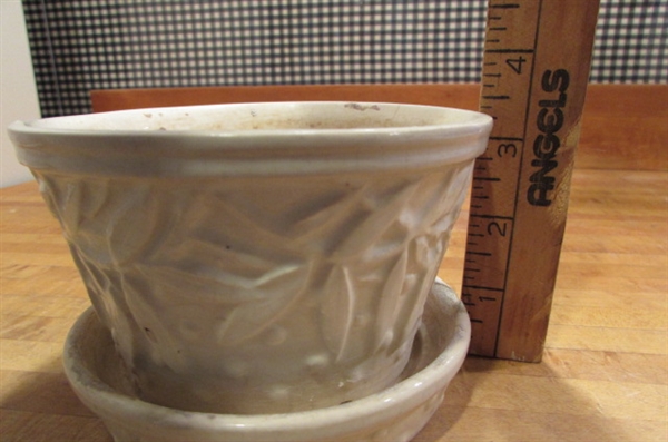 2 VINTAGE MCCOY JARDINIERE POTS