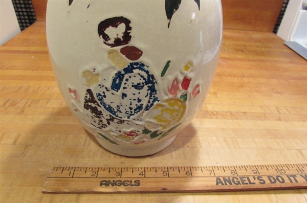 VINTAGE 1940's EARLY MCCOY POTTERY PAINTED DUTCH BOY COOKIE JAR