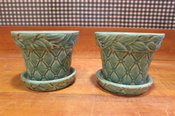 3 GREEN MCCOY PLANTERS