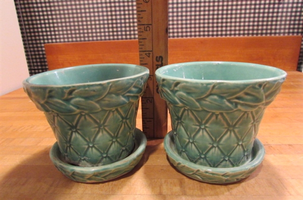 3 GREEN MCCOY PLANTERS
