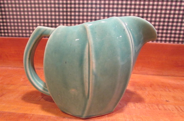 VINTAGE MCCOY CHRYSANTHEMUM VASE & PITCHER VASE