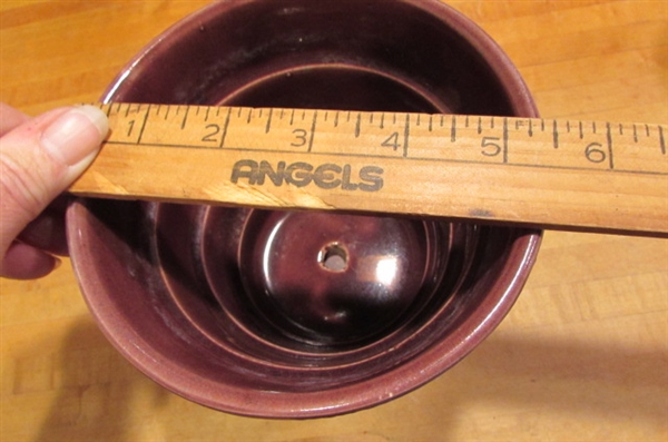 3 SMALL VINTAGE MCCOY PLANTERS