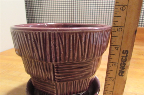 3 SMALL VINTAGE MCCOY PLANTERS