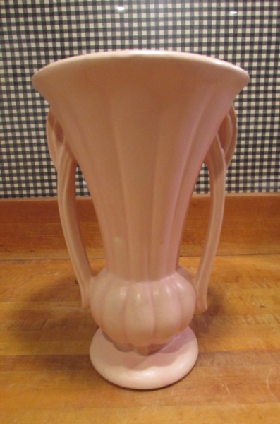 TALL VINTAGE MCCOY 2-HANDLED VASE