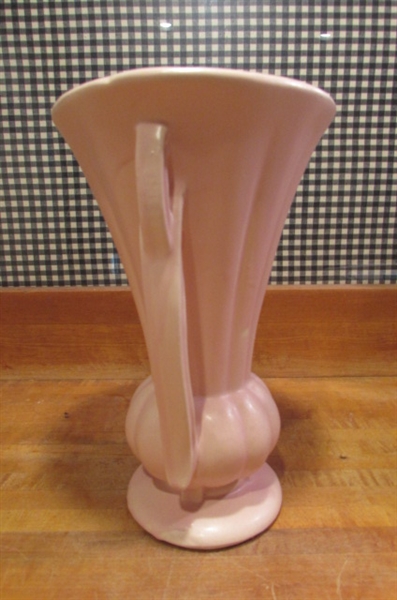 TALL VINTAGE MCCOY 2-HANDLED VASE
