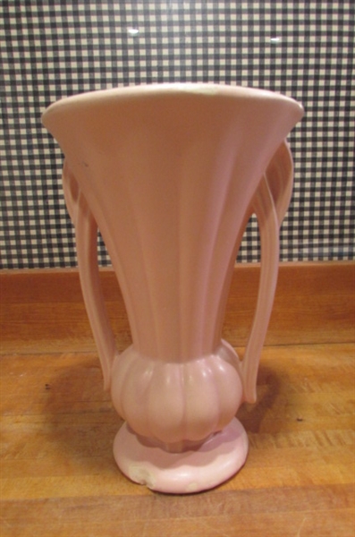 TALL VINTAGE MCCOY 2-HANDLED VASE