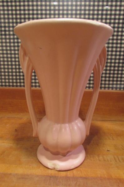 TALL VINTAGE MCCOY 2-HANDLED VASE