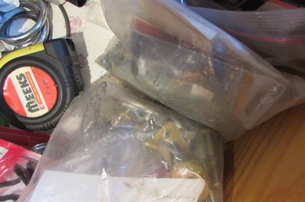 JUNK DRAWER LOT OF HANDY HOUSEHOLD ITEMS