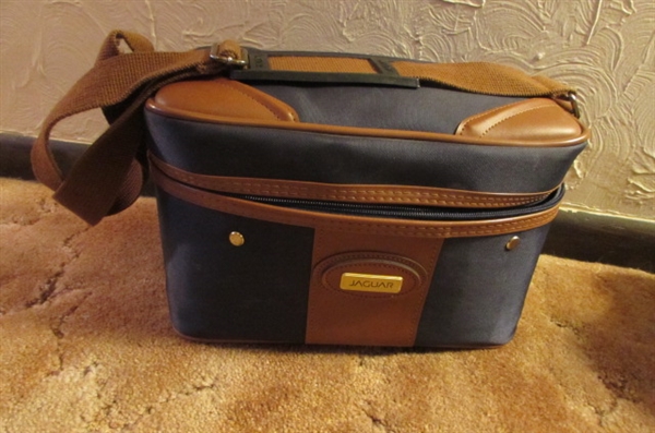SOFT SIDED JAGUAR LUGGAGE, VINYL AMERICAN TOURISTER & JORDACHE TOTES