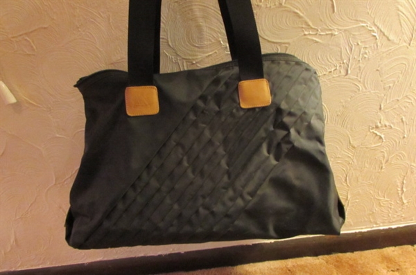 SOFT SIDED JAGUAR LUGGAGE, VINYL AMERICAN TOURISTER & JORDACHE TOTES