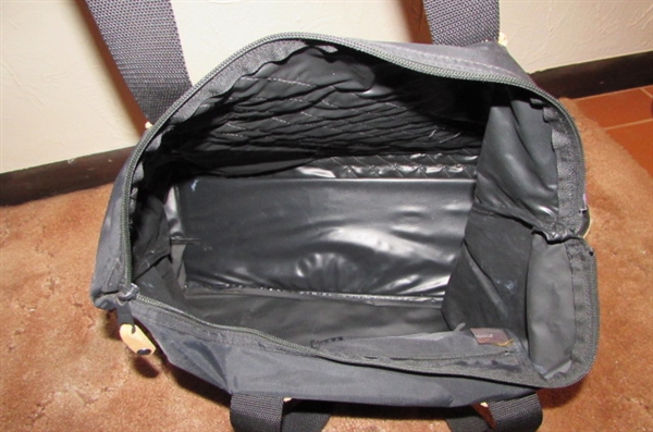SOFT SIDED JAGUAR LUGGAGE, VINYL AMERICAN TOURISTER & JORDACHE TOTES