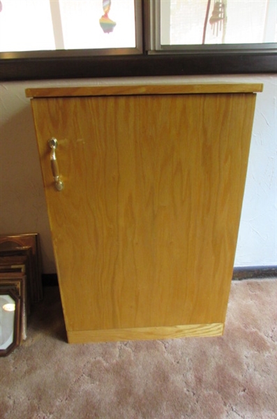 SOLID WOOD MEDIA CABINET FOR CD'S & MORE