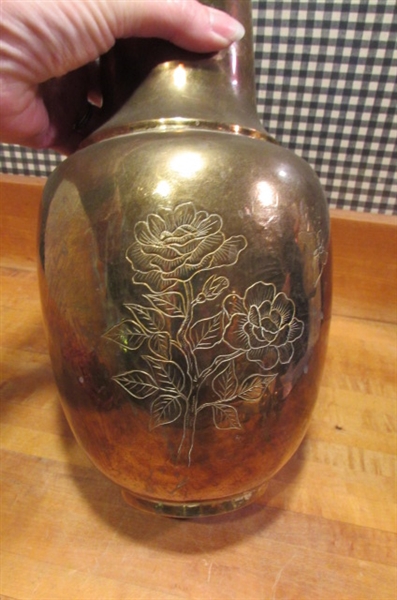 BRASS VASES & BELLS