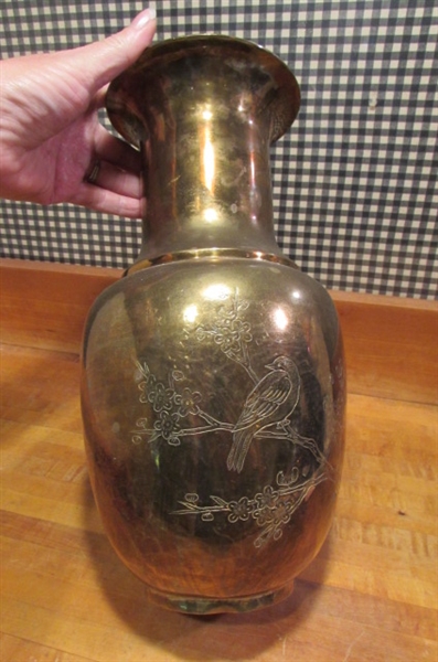 BRASS VASES & BELLS