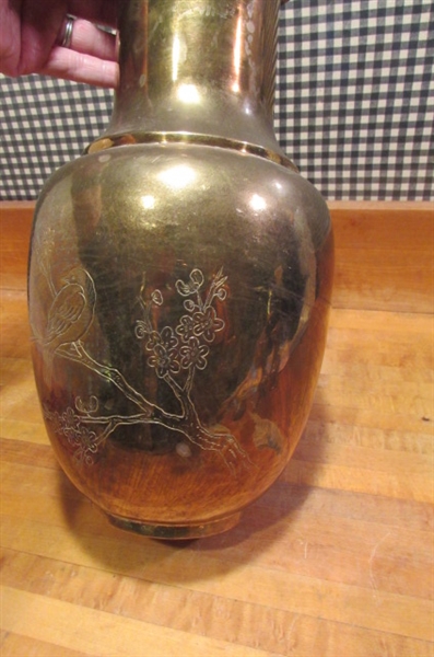 BRASS VASES & BELLS