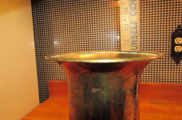 BRASS VASES & BELLS