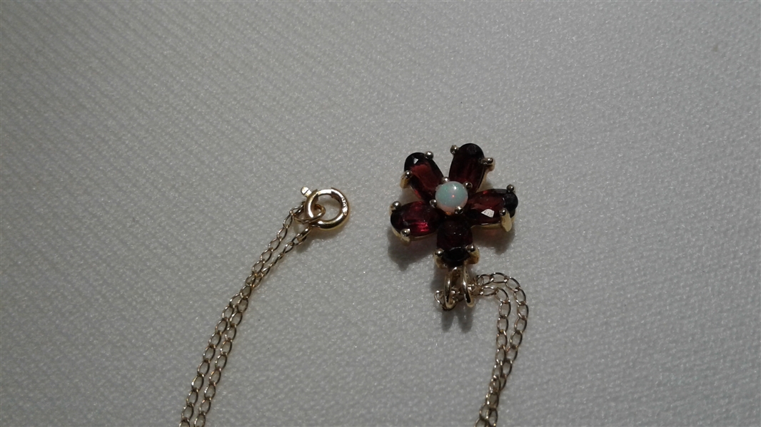 GOLD AND GARNET JEWELRY
