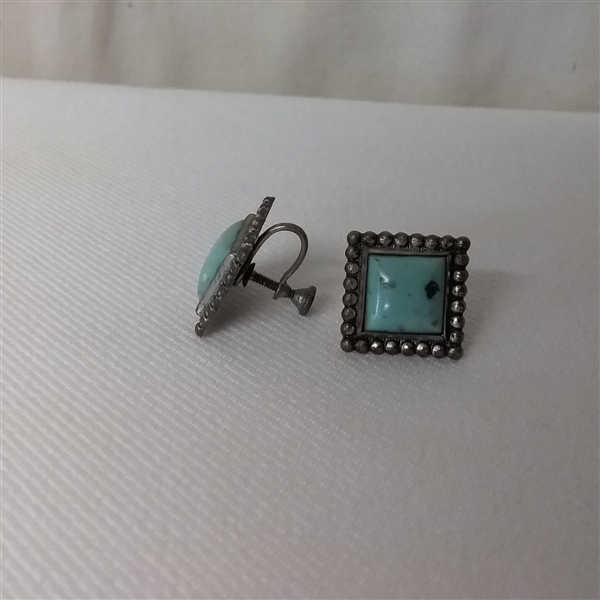STERLING SILVER BUTTERFLY AND TURQUOISE JEWELRY