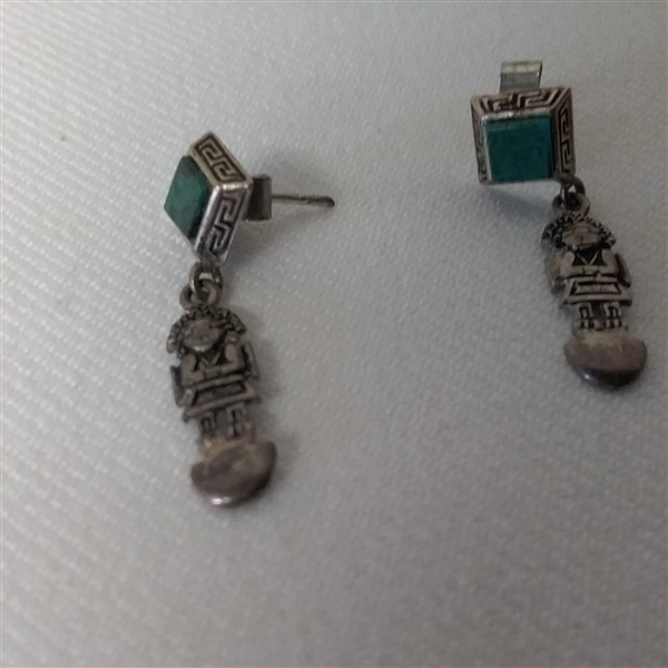 STERLING SILVER BUTTERFLY AND TURQUOISE JEWELRY