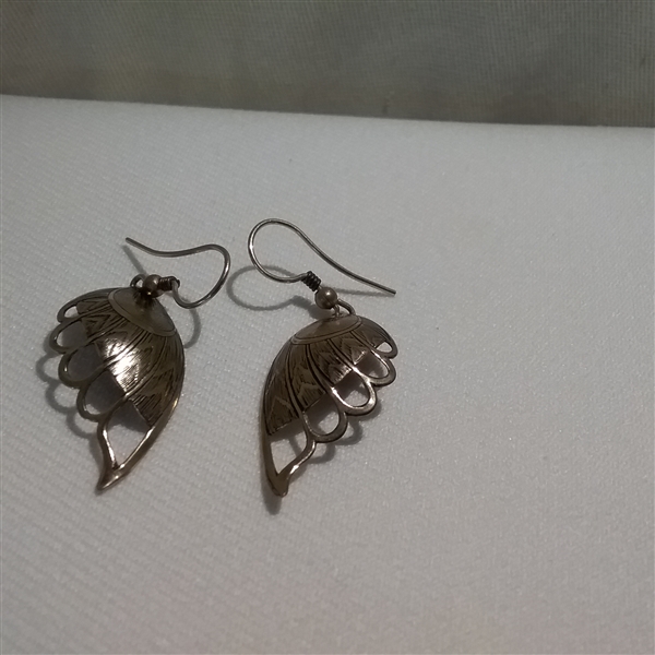 STERLING SILVER BUTTERFLY AND TURQUOISE JEWELRY