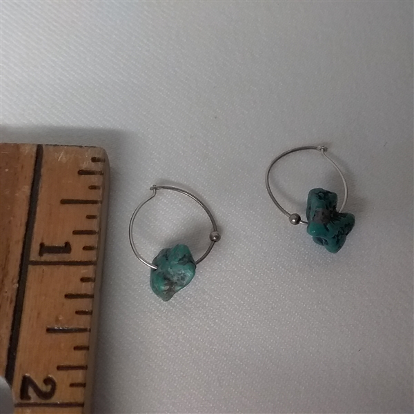 STERLING SILVER BUTTERFLY AND TURQUOISE JEWELRY