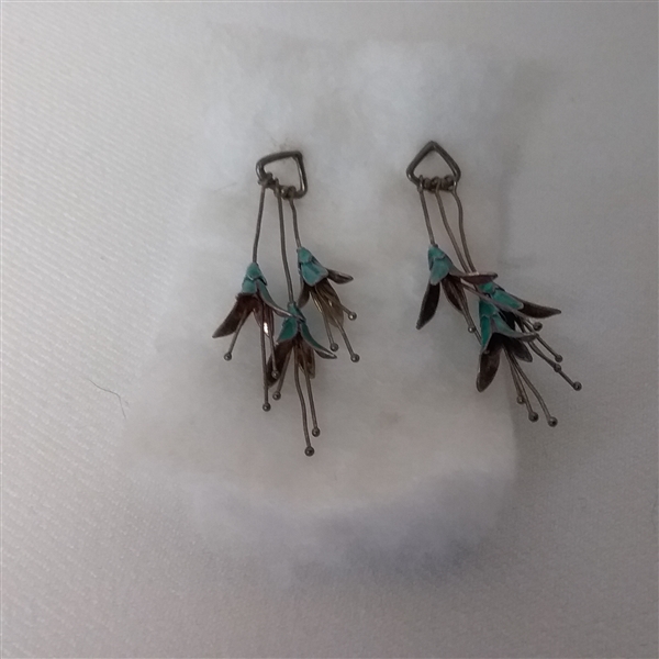 STERLING SILVER BUTTERFLY AND TURQUOISE JEWELRY