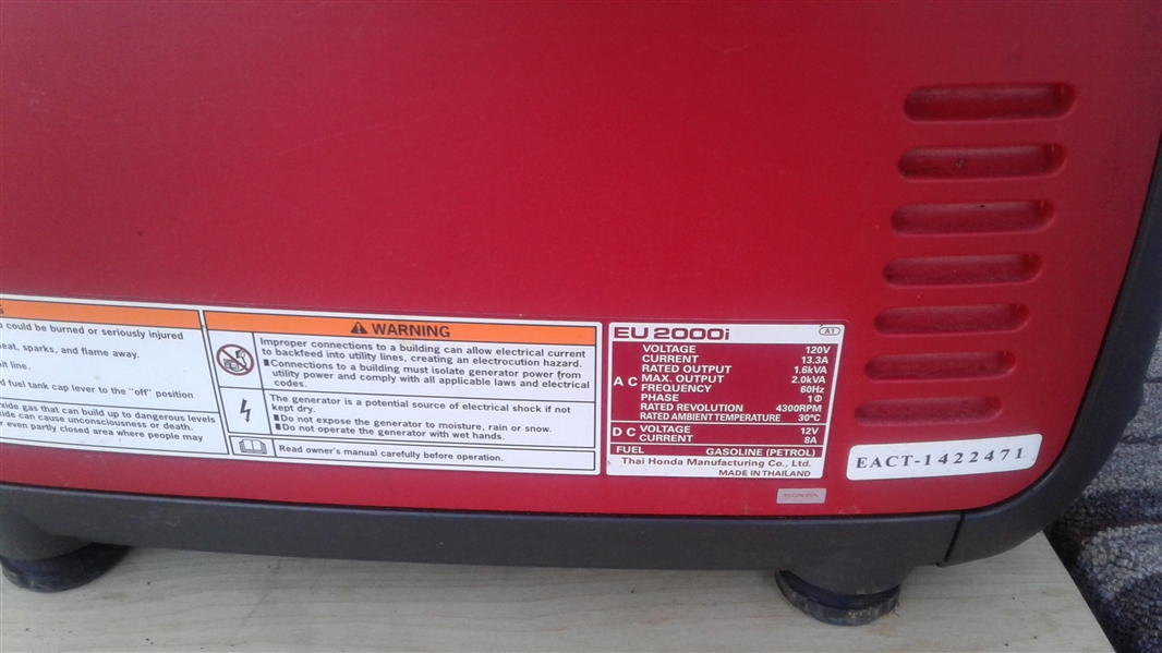 HONDA EU2000I INVERTER GENERATOR