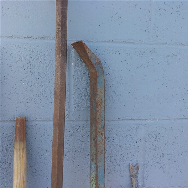 PRY BARS AND WOOD POLES