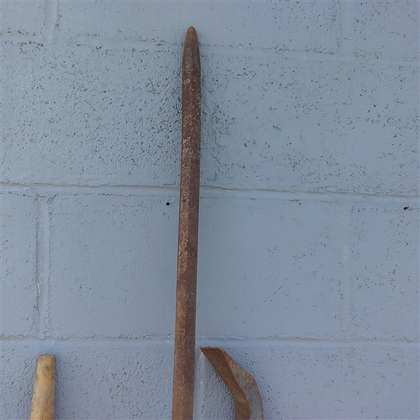 PRY BARS AND WOOD POLES