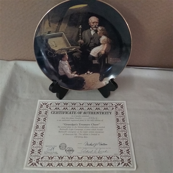 NORMAN ROCKWELL COLLECTIBLE PLATES