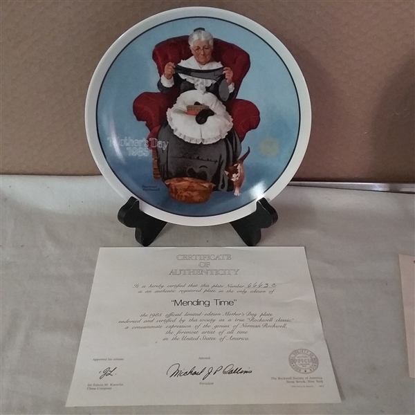 NORMAN ROCKWELL COLLECTIBLE PLATES
